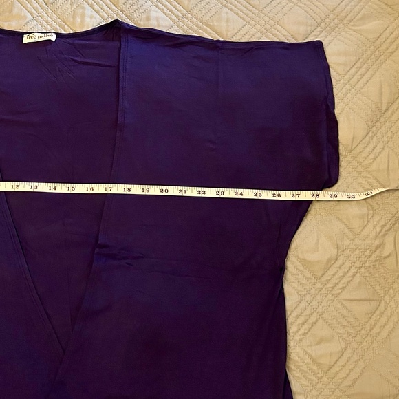 🌼4 for $20!🌼FREE TO LIVE Women’s Navy Open Cardigan, NEVER WORN, Size Small - Picture 3 of 6